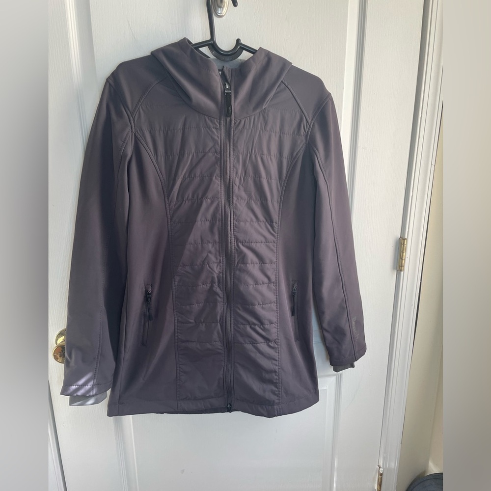 Bench Gray mid weight Hooded Jacket with Full-Length Zipper mid length  XL W